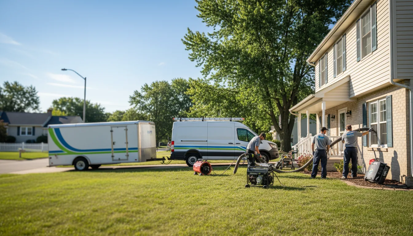 Flooded Basement Restoration And Cleanup With Repair in Deer Grove, IL near me